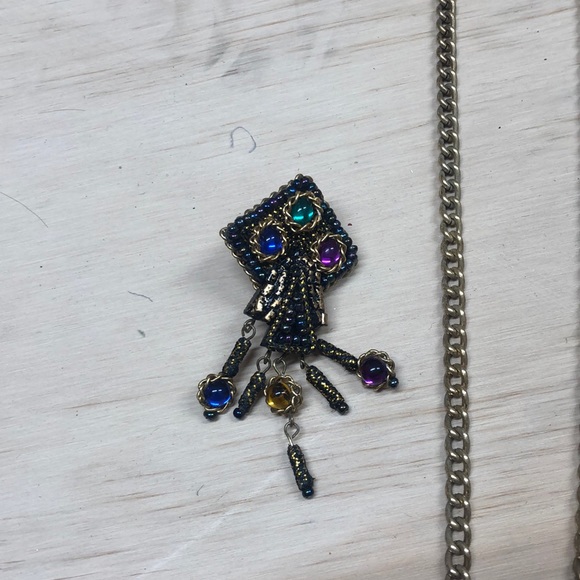 Set of clip earrings and necklace - Picture 2 of 3